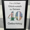 Geldgeschenk Bilderrahmen 40. Geburtstag personalisierbar DIN A4