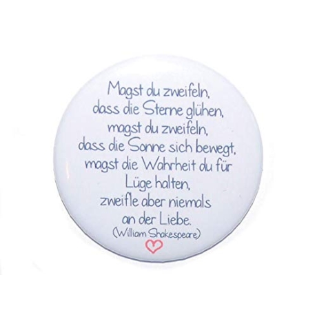 Kühlschrankmagnet Magnet 50mm rund Spruch Liebe