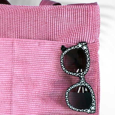 Tragetasche/Cordbeutel/Cordtasche/totebag/rosa Tasche/Beutel