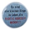 Button 25 mm mit Anstecknadel Spruch Dinge im Leben