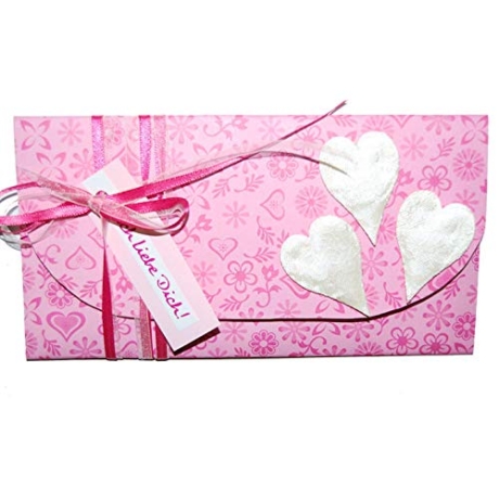 Schatz Karte mit Gutscheinfach Herz Valentinstag Ich liebe Dich 
