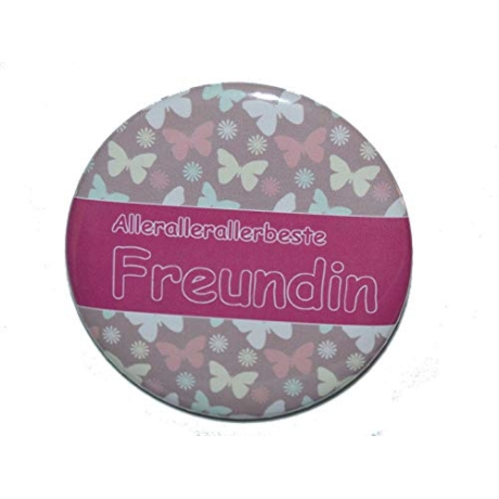 Kühlschrankmagnet Magnet 50mm rund Spruch Allerbeste Freundin
