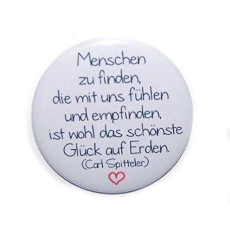 Kühlschrankmagnet Magnet 50mm rund Spruch Liebe