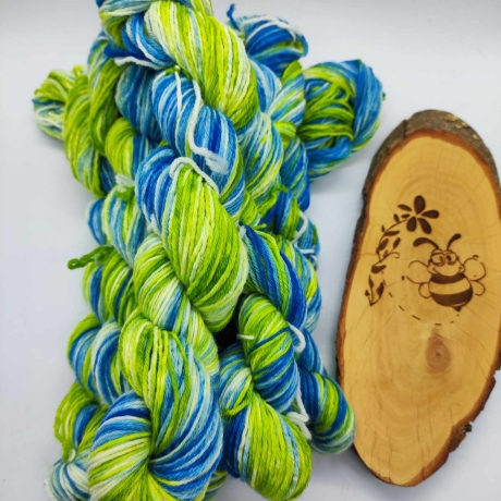 Sockenwolle Handgefärbt, Merino, Ombre Färbung