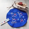 Schneemann 4x Stickdatei mit Schnee Besen Schlitten Vogelhaus 