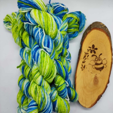 Sockenwolle Handgefärbt, Merino, Ombre Färbung
