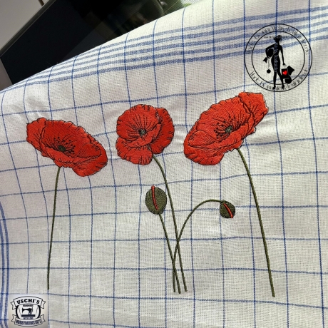 Mohn  - Stickdatei by Michis Textilatelier