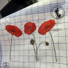 Mohn  - Stickdatei by Michis Textilatelier