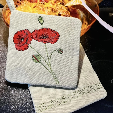 Mohn  - Stickdatei by Michis Textilatelier