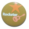 Button 50 mm mit Anstecknadel Spruch Rockstar Gitarre spielen