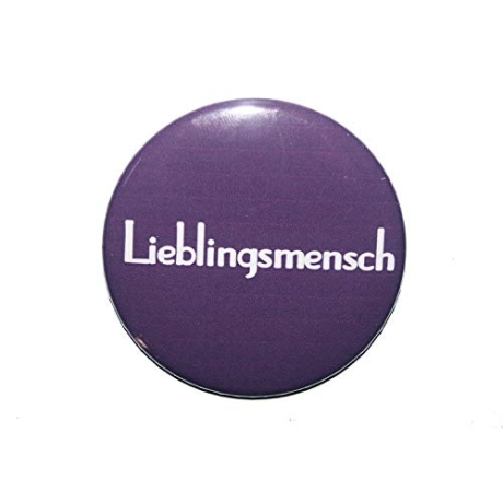 Button 50 mm mit Anstecknadel Lieblingsmensch