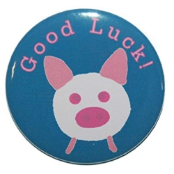 Kühlschrankmagnet Magnet 50mm rund Glücksschwein Glücksbringer