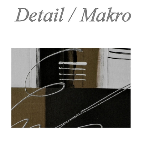 MK1 Art Bild Leinwand Abstrakt Kunst Malerei Acrylbild braun