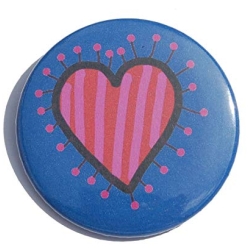 Kühlschrankmagnet Magnet 50mm rund Herz