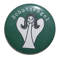 Kühlschrankmagnet Magnet 50mm rund  Schutzengel Glücksbringer