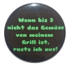 Kühlschrankmagnet Magnet 50mm rund Spruch Gemüse grillen