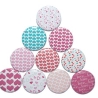 10 x Kühlschrankmagnet Magnetset 50mm rund Herz Liebe