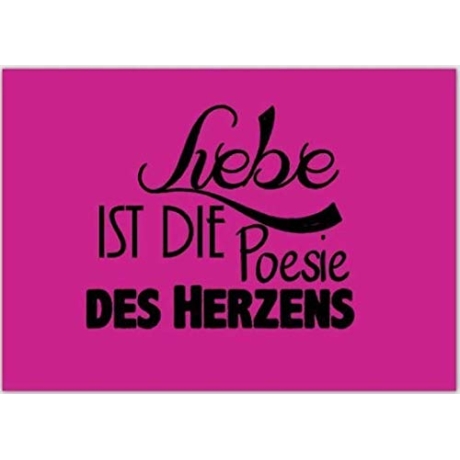 Postkarte mit Spruch Limitierte Auflage Liebe
