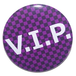 Kühlschrankmagnet Magnet 50mm rund Spruch VIP