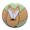 Button 50 mm mit Anstecknadel Motiv Tiere Fuchs Füchse