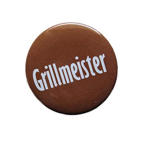 Button 50 mm mit Anstecknadel Grillmeister