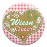 Button 50 mm mit Anstecknadel Spruch Oktoberfest Wiesn Queen