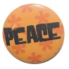 Button 50 mm mit Anstecknadel Spruch Peace