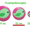 Kühlschrankmagnet Magnet 50mm rund Fuchs Füchse Waldtiere