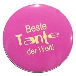 Button 25 mm mit Anstecknadel Beste Tante der Welt