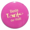 Button 25 mm mit Anstecknadel Beste Tante der Welt