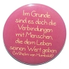 Button 50 mm mit Anstecknadel Spruch Freundschaft