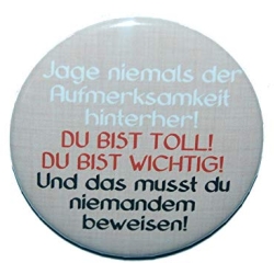 Kühlschrankmagnet Magnet 50mm rund Lebensweisheit