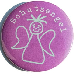 Kühlschrankmagnet Magnet 50mm rund Schutzengel