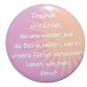 Kühlschrankmagnet Magnet 50mm rund Spruch Freunde sind Engel