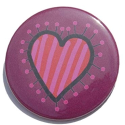 Kühlschrankmagnet Magnet 50mm rund Herz