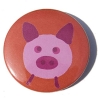 Kühlschrankmagnet Magnet 50mm rund Glücksschwein Schwein