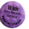 Kühlschrankmagnet Magnet 50mm rund Spruch Ich habe keine Macken