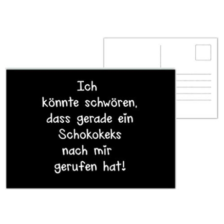 Postkarte mit Spruch Limitierte Auflage Schokokeks 