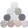 10 x Kühlschrankmagnet Magnetset 50mm rund Muster grau braun