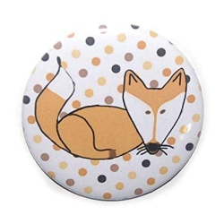 Kühlschrankmagnet Magnet 50mm rund Fuchs Füchse Waldtiere