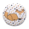 Button 50 mm mit Anstecknadel Motiv Tiere Fuchs Füchse