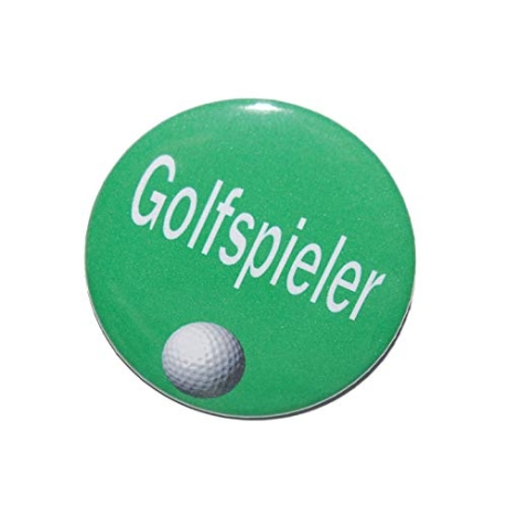 Button 50 mm mit Anstecknadel Golfspieler