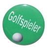 Button 50 mm mit Anstecknadel Golfspieler
