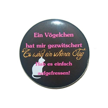 Button 50 mm mit Anstecknadel Spruch Schlechte Laune