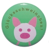 Kühlschrankmagnet Magnet 50mm rund  Glücksschwein Schwein