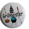 Button 50 mm mit Anstecknadel Spruch Grillmeister