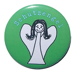 Kühlschrankmagnet Magnet 50mm rund Schutzengel