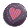 Button 50 mm mit Anstecknadel Motiv Herz Liebe