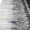 Stoff Jersey Bordendruck Geometrische Muster weiß grau bunt