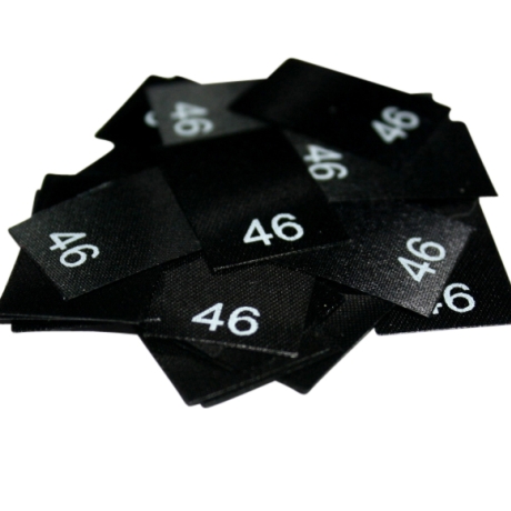 25 Kleidungsetiketten  von Gr. 34 bis Gr. 54 wählbar